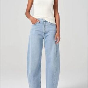 Agolde Light Tapered Baggy Blue Jeans 26